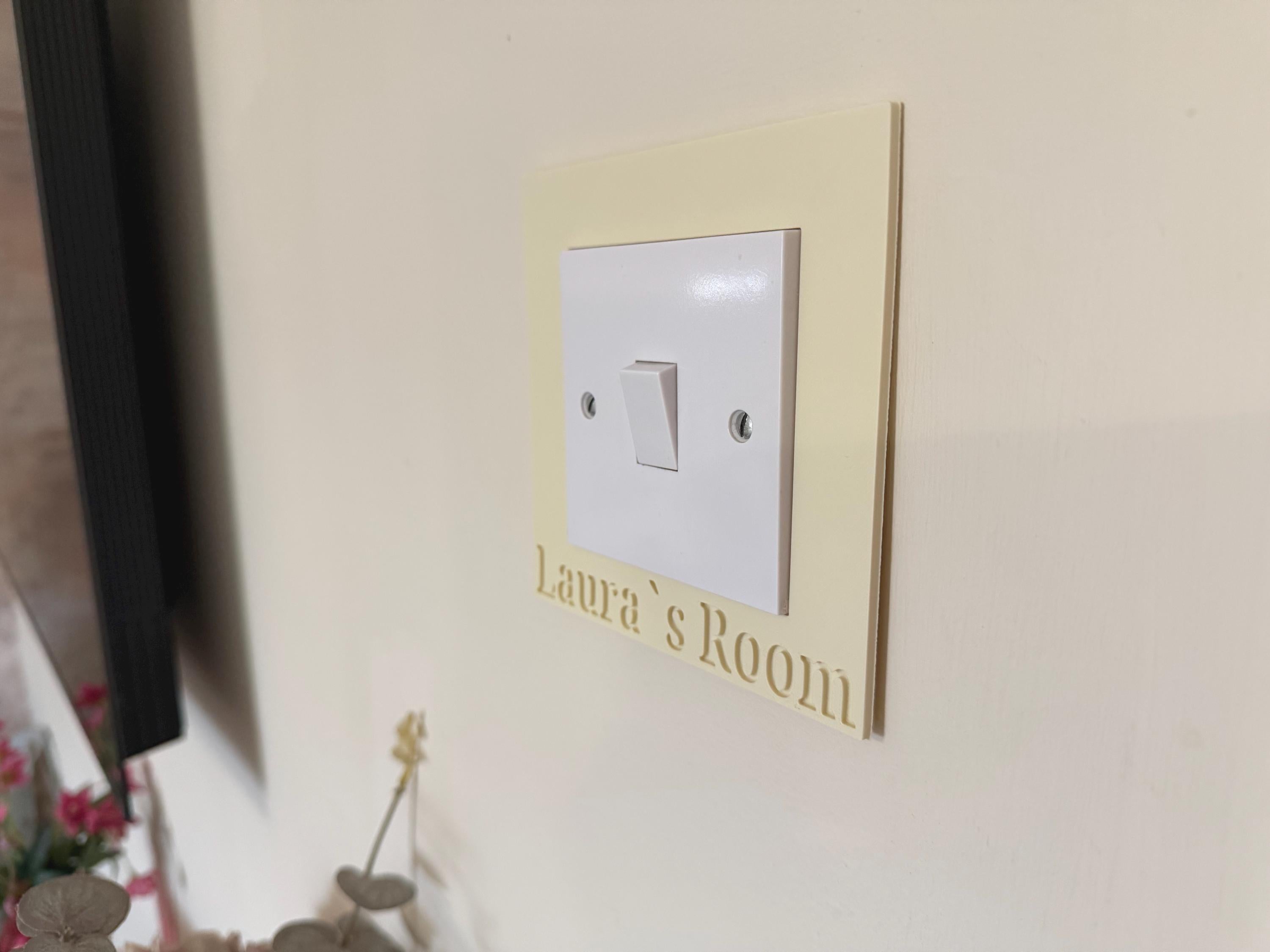 Modern Light Switch Cover | UK Single Switch, Easy Install