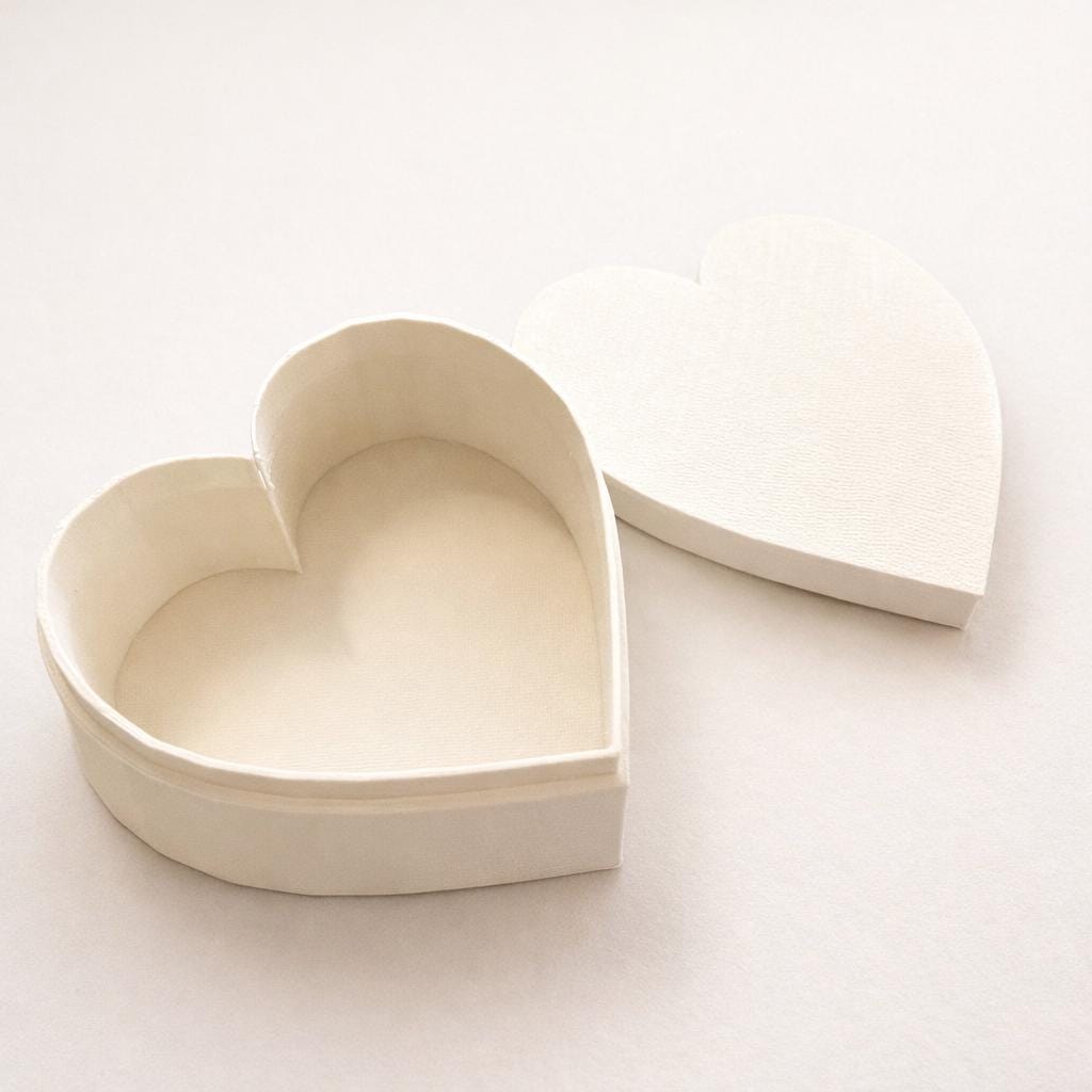 Heart Shaped Jewellery Box – Small Gift Box for Ring or Necklace – 3D Printed Keepsake