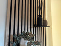 Floating Shelf for Acoustic Slat Wall Panels – Black  Slat Wall Shelf – Modern Wall Storage – Minimalist Home Decor