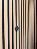 Modern Slat Wall Hook | No-Drill Hidden Mount, Matte Black