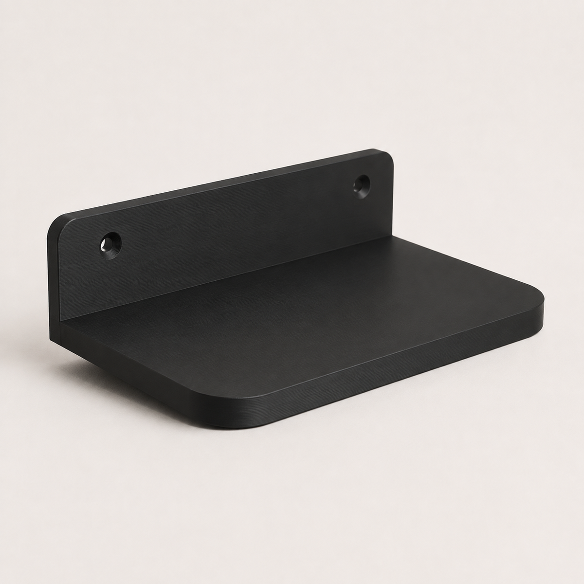 Black Floating Shelf for Slat Walls