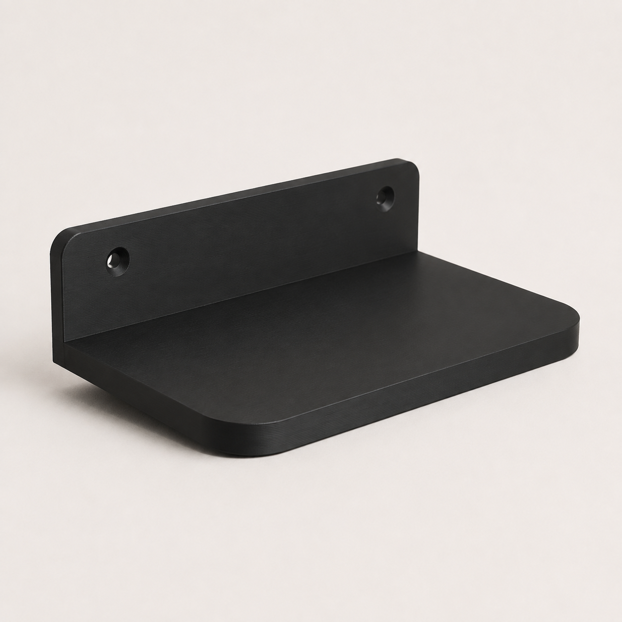 Black Floating Shelf for Slat Walls