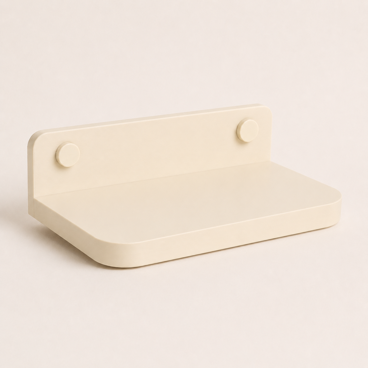 Beige Floating Shelf for Slat Walls