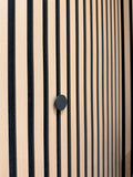 Modern Slat Wall Hook | No-Drill Hidden Mount, Matte Black