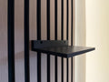 4 Pack Black Floating Shelf for Acoustic Slat Wall – Modern Minimalist Decor