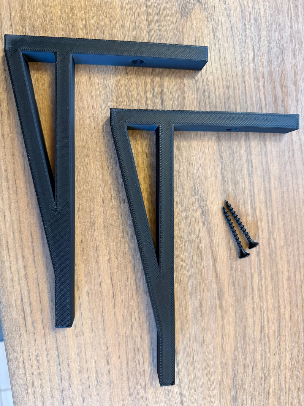 Pair of Shelf brackets designed for acoustic panels
