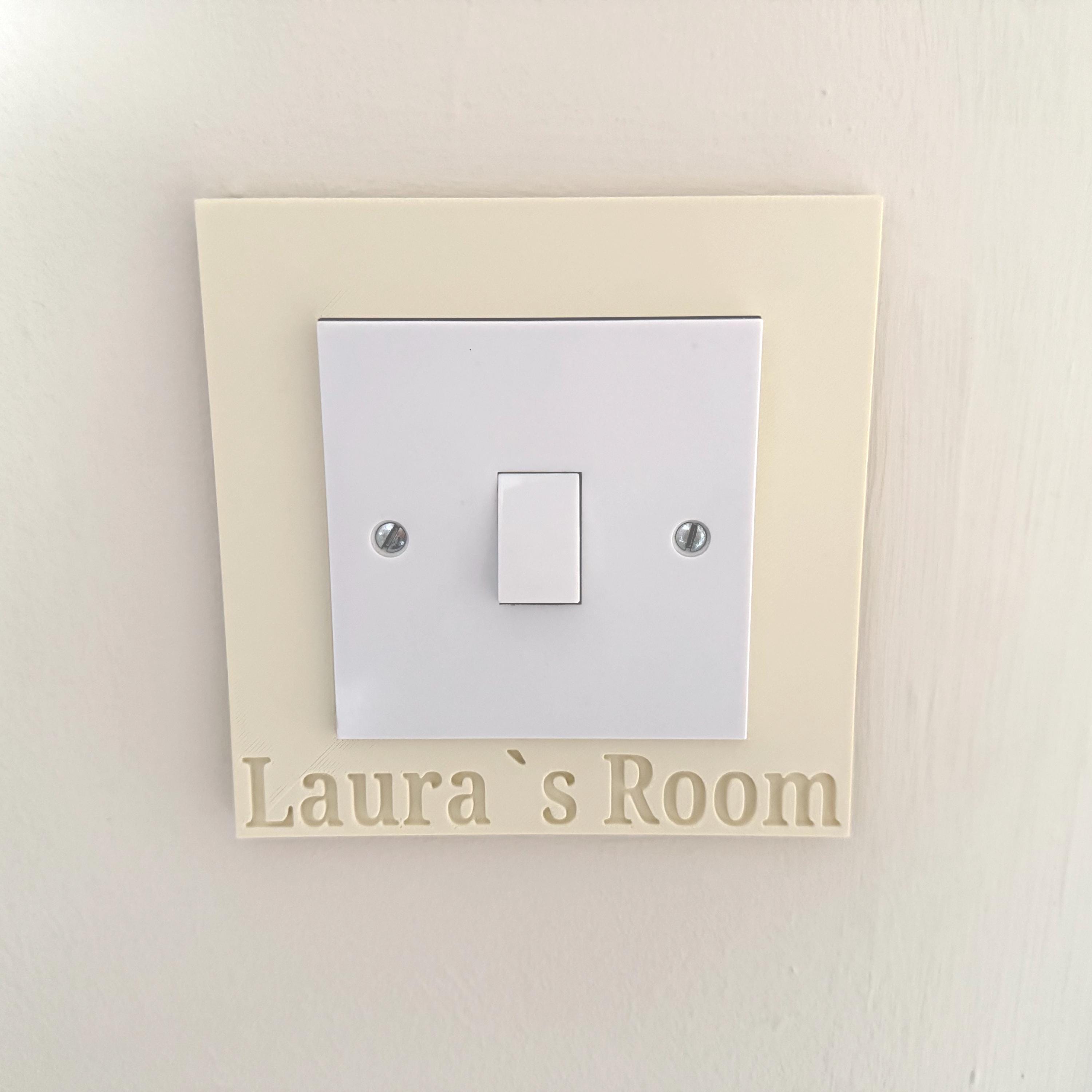Modern Light Switch Cover | UK Single Switch, Easy Install