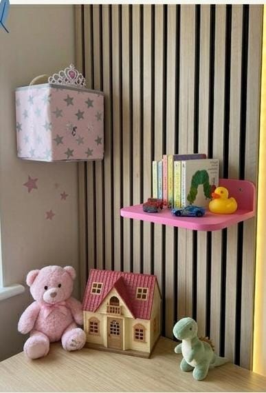 Kids' Floating Shelf — Pink