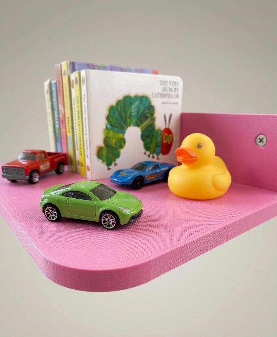 Kids' Floating Shelf — Pink