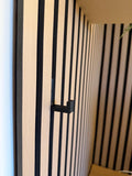 Pack of 4 x Matte Black Acoustic Slat Wall Hook – Coat Jewellery Hanger