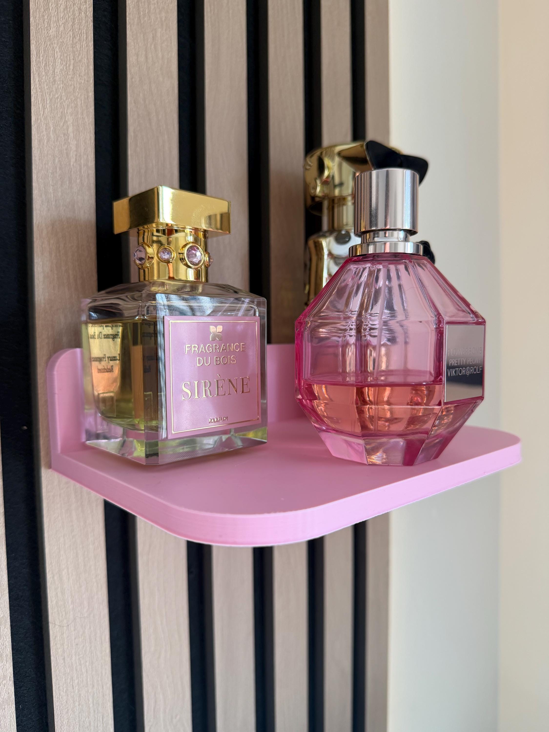Perfume Shelf for Acoustic Panels |  Slat Wall Vanity Shelf | Beauty Display Shelf