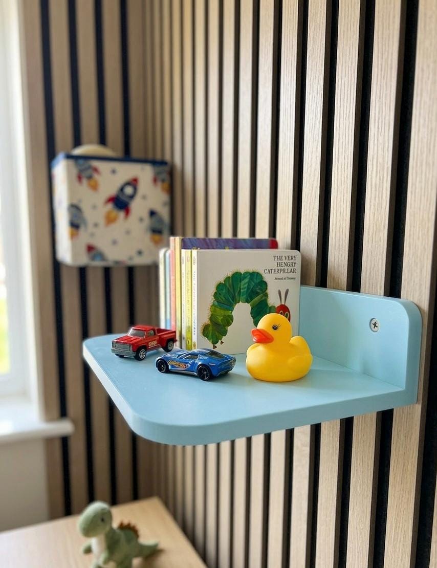 Kids' Floating Shelf — Blue