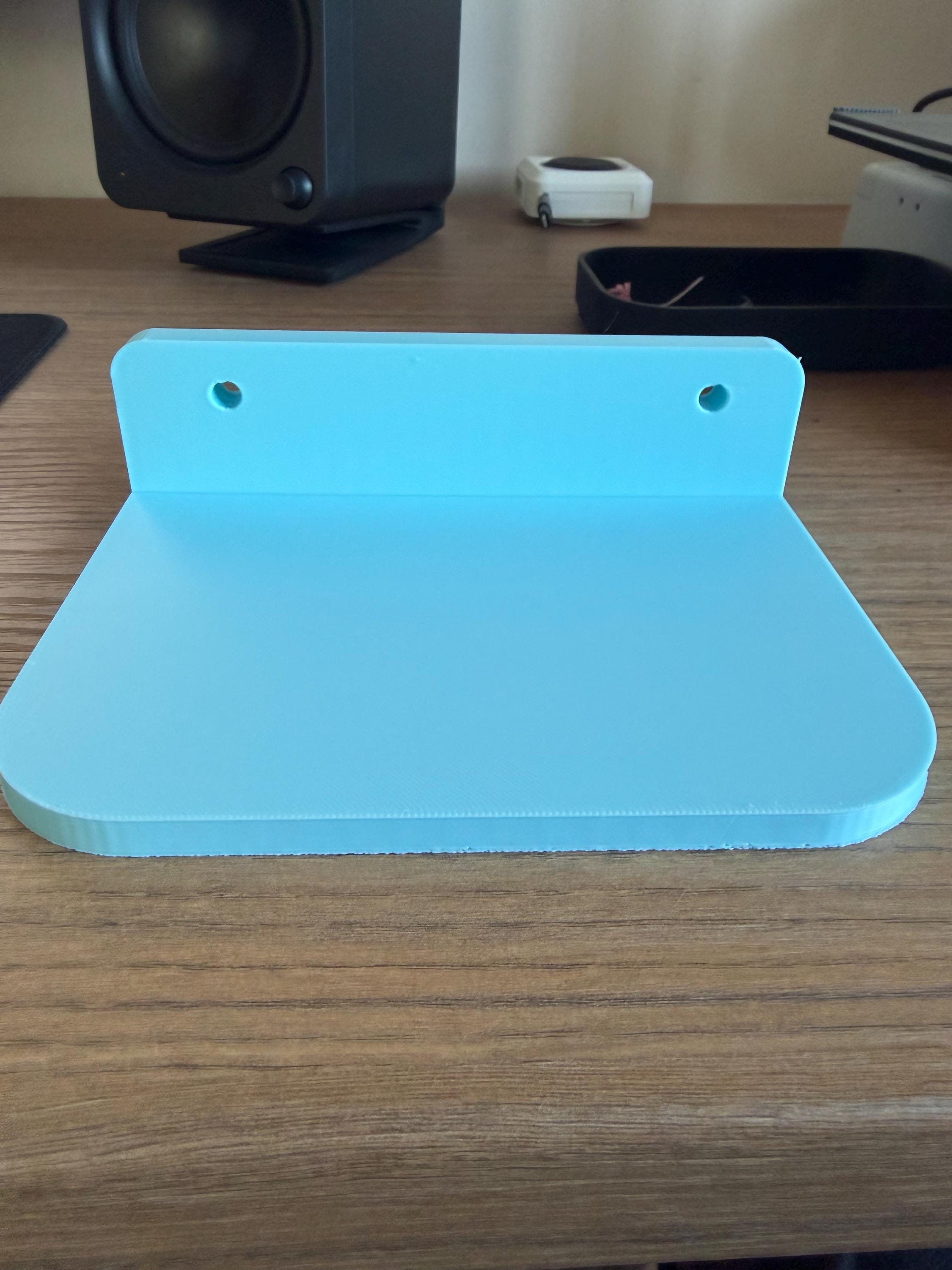 Blue Floating Shelf for Kids Room | Nursery Wall Shelf | Slat Wall Shelf | Toy & Book Display | Boys Bedroom Storage | Minimal Modern Shelf