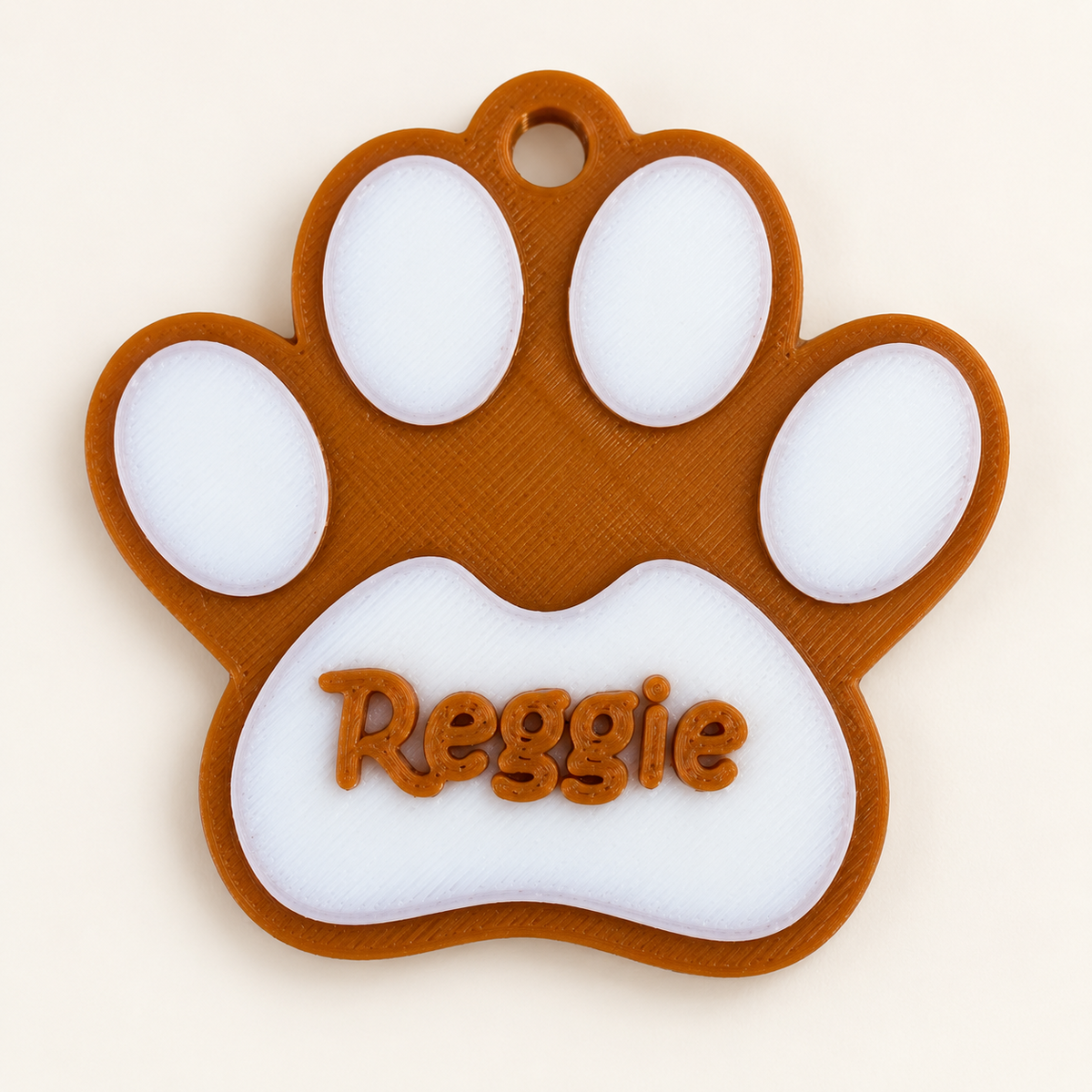 Personalised dog paw Christmas stocking name tag