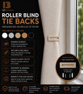 Vertical Blind Tie Back Hold Down Clip Stops Flapping Window Blinds Screw Fit
