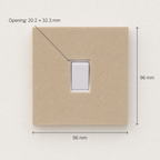 Light switch surround fitted around a wall switch