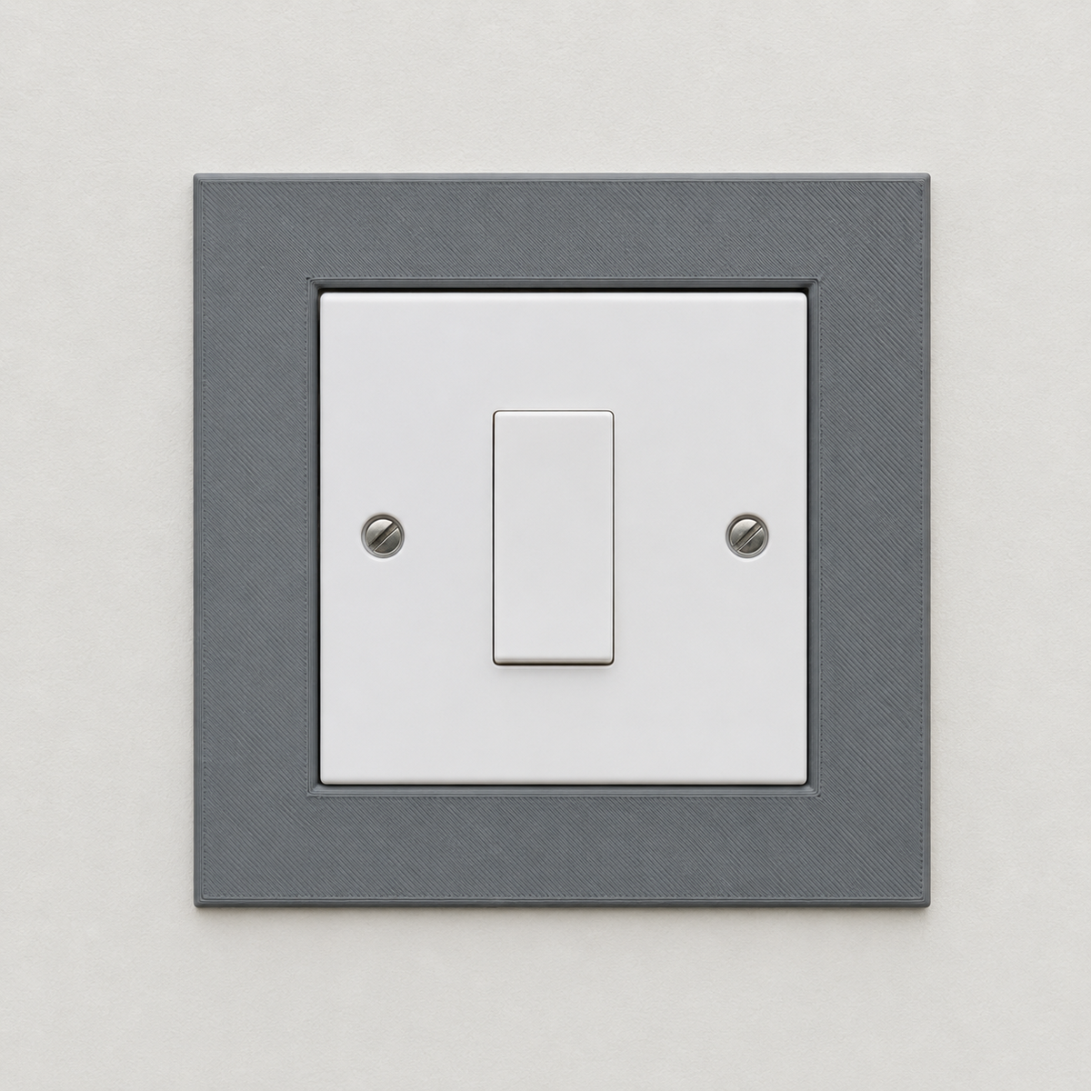 Self-adhesive backing on the switch surround