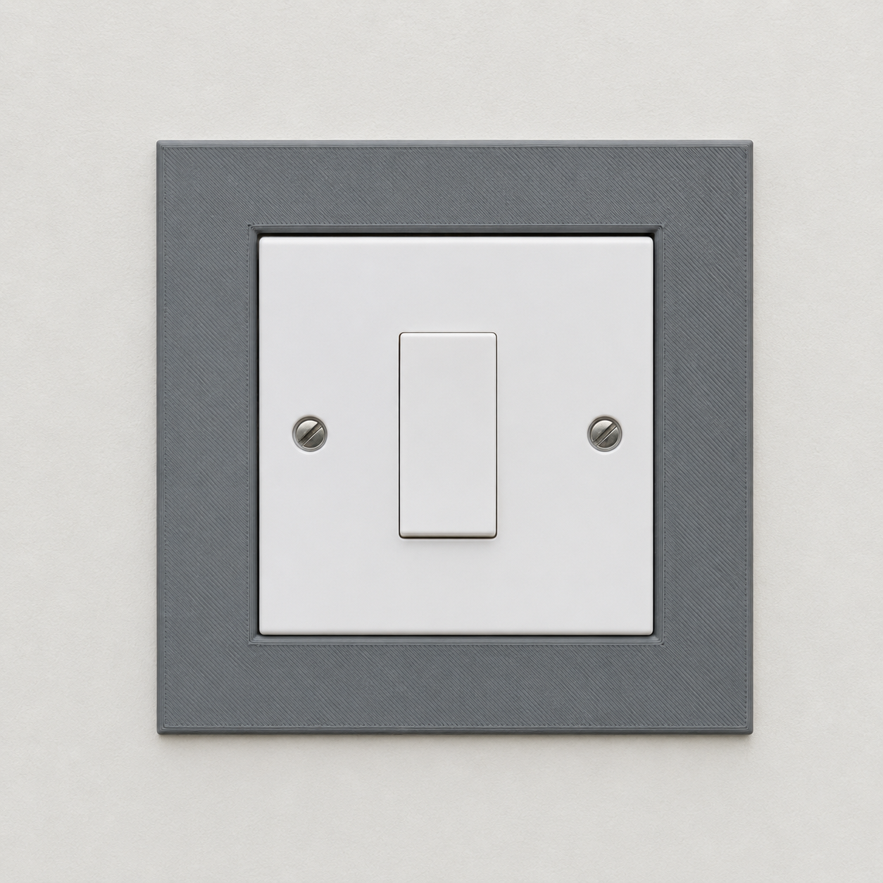 Self-adhesive backing on the switch surround