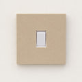 Matte beige light switch surround cover, pack of 2