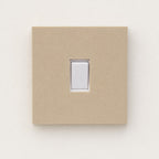 Matte beige light switch surround cover, pack of 2